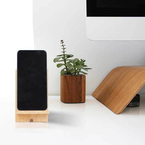 Mobile Stand Japanese Style Cellphone Holder, Desktop Organizer Charging Station for All Smartphones and Tablets