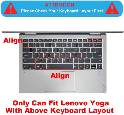 Keyboard Cover for Lenovo Yoga 6 13ARE05 13ALC6, C940 C740 14", C930 930 920 13.9", Flex 14, 720 720S 730 13.3", 730