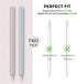 AhaStyle Silicone Case for Apple Pencil 2nd Generation & Apple Pencil Pro (2024) Sleeve Skin Ultra Thin Apple Pencil Protective Cover Compatible with Magnetic Charging and Double Tap (Blue, Pink) by AHASTYLE
