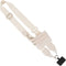 Clip & Go Phone Strap (Cream - Cream Pouch) – Crossbody Phone Chain with Zipper Wallet Pouch – Phone Lanyard for Around
