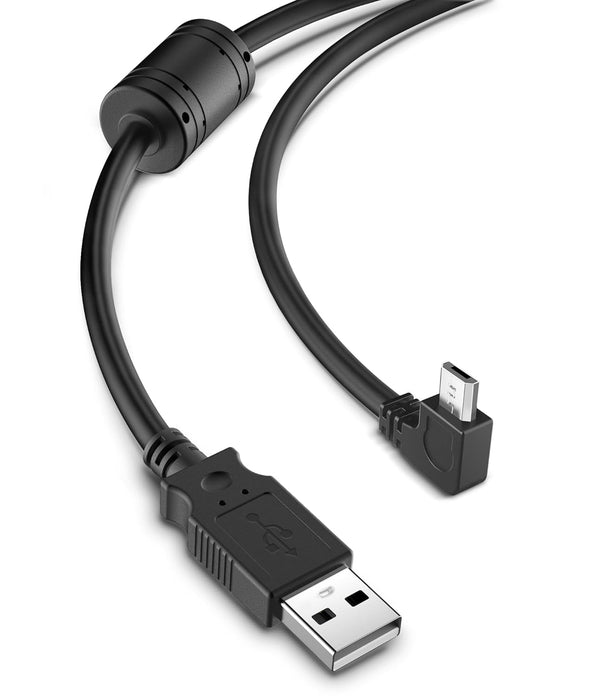 YQMAJIM Dash Cam Power Cord, 10Ft Micro USB Mirror Camera Charger Cable with Magnetic Ring