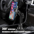 Sandfren 360 Car Cup Phone Holder, Rotation Carbon Fiber Vehicle Cup Cellphone Holder with Long & Adjustable Neck, Auto