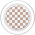 Checkerboard PopSockets PopGrip for MagSafe - Brown and White Checkered Pattern