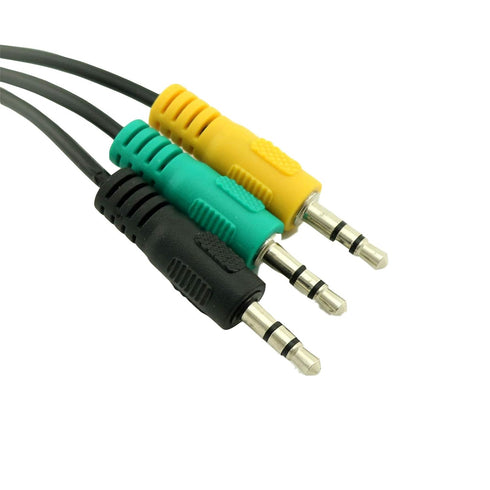 Replacement 3.5mm 1/8" TRS Stereo Mini Jack Color Coded Audio Cable for Logitech 5.1 Channel Speakers z-5500, z-5450,