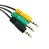 Replacement 3.5mm 1/8" TRS Stereo Mini Jack Color Coded Audio Cable for Logitech 5.1 Channel Speakers z-5500, z-5450,
