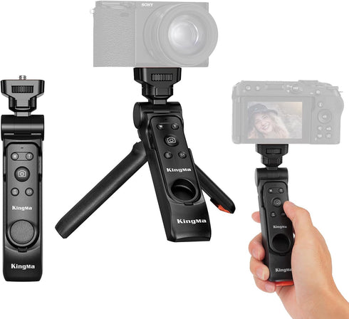 King Ma Camera Mini Tripod with Remote Handle, Small Camera Holder Compatible with Sony ZV-1F ZV-E10 ZV-1 ZV-E1 and