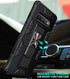 Samsung Galaxy S10 Plus Case, Military Grade with Built-in Kickstand, Heavy Duty Shockproof Cover, Black