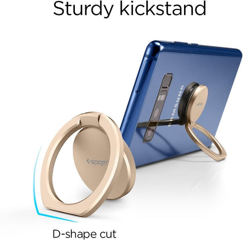 Spigen 360 Style Ring Cell Phone Ring/Phone Grip/Stand/Holder for All Phones and Tablets Compatible with Magnetic Car