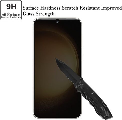 [2+2 Pack Samsung Galaxy S24 Plus Privacy Screen Protector and Camera Lens Protector, Premium Tempered Glass, No Bubbles