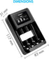 Tenergy 4 Pack 4 Pack TN474U Premium Pro AA and AAA Rechargeable Batteries and Portable Battery Charger, Ideal for High