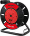 Extension Cord Storage Reel with 4-Grounded Outlets - Heavy Duty Open Cord Reel for 12/3 14/3 16/3 Power Cords