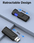 TEWENE 1-Pack 8GB FAT32 2.0 8GB Flash Drives USB Flash Drive (&Type-C Adapter) Thumb Drive with Unique Clip