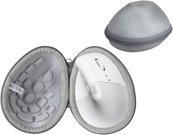 Hard Travel Case (Gray) for Logitech Lift Vertical Ergonomic Mouse