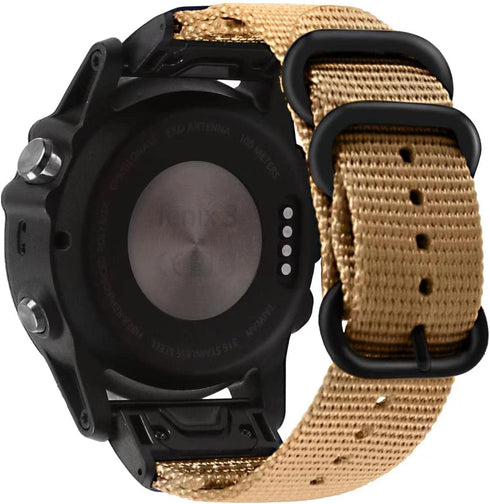 Garmin Fenix 5X 6X 7X 7 Pro/5X Plus 6X Pro/Fenix 3 3HR/Descent Mk2i Mk2 Mk1/D2 Delta Px/Tactix Delta/Enduro 26mm Khaki