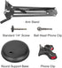 Spedal 1/4" MF920Pro, Desktop Webcam Stand with Weighted Round Base, Adjustable Scissor Arm Camera Mount with Phone