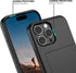 Nvollnoe 16 6.9 inch(Black) Compatible with iPhone Pro Max Case with Card Holder Dual Layer Heavy Duty Protective