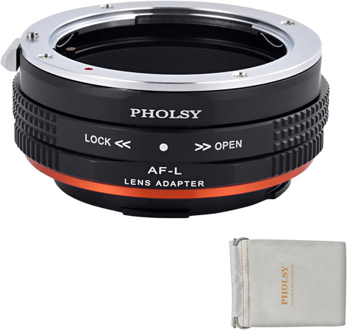 Lens Mount Adapter with Aperture Control Ring for Sony A Minolta AF Lens to Leica L Camera Body, Compatible with SL2