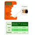 Universal Battery Tester Checker for AA AAA C D 9V 1.5V, Small Volt Checker, Orange Color
