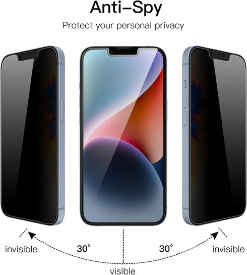 JETech 2-Pack Privacy Screen Protector for iPhone 14 Plus 6.7-Inch, Anti-Spy Tempered Glass Film