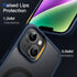 JETech Magnetic Phone Case for iPhone 14 6.1-Inch, Compatible with MagSafe, Slim Shockproof Translucent Matte Storm Blue