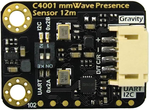 Gravity mmWave C4001 24GHz Human Presence Detection Sensor (12 Meters, I2C & UART)
