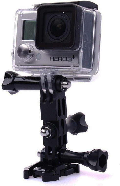 3-Way Adjustable Extension Pivot Arm Adapter Set- Long & Short Straight Joints Connector Convertor 35mm/50mm (2X Same Direction + 2X Reverse) for Gopro Hero Series, SJCAM, GeekPro ect.