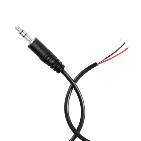 RIIEYOCA 4 Pack 3.5mm Male Plug to Bare Wire Stereo Audio Cable,1/8" TRS 3 Pole Mono Male Plug to Open End Audio Cable,for and Audio Equipment Installed or Replace Repair