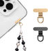 saxsion Phone Charm Holder, Mini Metal Tether Tab - Ultra Thin Stainless