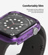 Ringke Slim Anti-Yellowing Material Case for Apple Watch Series 6, 5, 4, SE (2020), SE (2022) 40mm - Clear & Purple