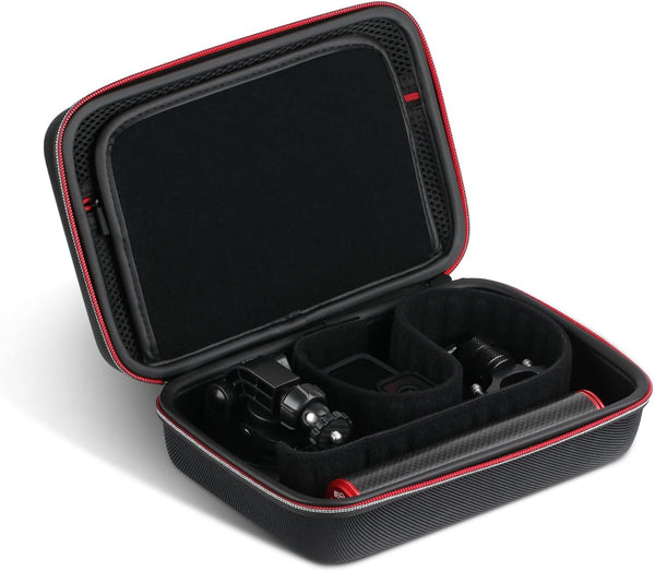 HSU Carrying Case for GoPro Hero 13/12/11/10/9/8/7/6/5/4/3+/3, DJI Osmo Action, Insta360 ONE X3 - Travel Case