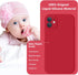 Vooii iPhone 11 Case - Upgraded Liquid Silicone, Square Edges, Camera Protection, Soft Microfiber Lining - Red 6.1"