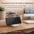 LebriQ 2-in-One Glasses Holder for Nightstand, Moai Phone Stand for Desk and Glasses Holder, Resin Organizer