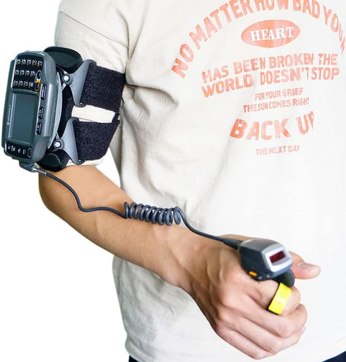 Wearable Arm Wrist Mount for Symbol WT4070, WT4090, WT41N0, Left & Right Hand with Cable Ties