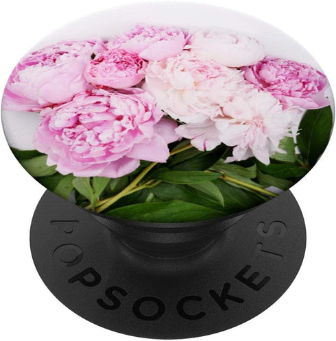 Pink Peony Flowers Floral Garden PopSockets Swappable Grip