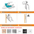 Shintop 16 Pack White Cable Clips, Adhesive Cord Holder for Organizing Phones, Chargers, Desk, Nightstand, Car