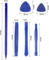 uxcell 8in1 Electronics Repair Tool Kit, Plastic Pry Bar, Cleaning Brush for Screen Glue Removal