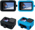 SIOTI Hero12 Black Protective Case, 2 Packs (Blue + Black) with Lanyard + Lens Cap for Go Pro Hero 9/10/11/12