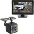 carleef Plug & Play Backup Camera with Monitor 4.6'',12 LED HD Rearview Mirror