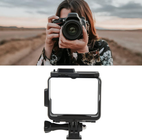 Fydun ABS Action Camera Housing Frame Case for Insta360 One R RS with Cold Shoe Bracket Accessories