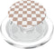 Checkerboard PopSockets PopGrip for MagSafe - Brown and White Checkered Pattern