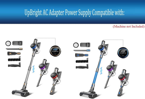 UpBright 31V AC/DC Adapter Compatible with INSE S9 S 9 25.9V 2000mAh Li-ion Battery 400W 30Kpa Lightweight Stick Vac Cordless Vacuum Cleaner Model RK-3100500 RK3100500 31VDC 500mA Power Supply Charger