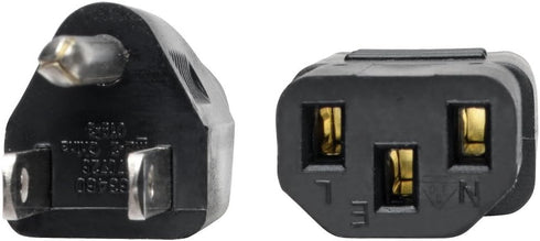 Tripp Lite Standard Computer Power Cord 10A, 18AWG, 4-ft. (NEMA 5-15P to IEC-320-C13) Black
