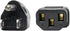 Tripp Lite Standard Computer Power Cord 10A, 18AWG, 4-ft. (NEMA 5-15P to IEC-320-C13) Black