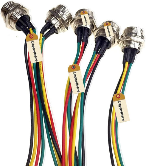 Lsgoodcare 10Pcs GX16-4pin Male Aviation Connector with 20Awg Cable & 16MM 4Din Female Plug