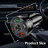 Car Charger Adapter - 4 Ports USB Fast Car Charger QC3.0/PD20W/Type-C/2.1A, Smart Shunt Car Phone Charger Compatible