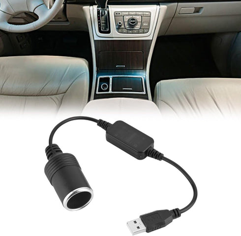12V Car Cigarette Lighter Socket, Splitter Power Adapter USB Port for Cellphone, GPS, Dash Cam