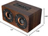 Retro Wooden Bluetooth Speaker - Combination Wireless Dual Loudspeakers, 3D Surround Speaker, Dual 5W Speakers, Redwood