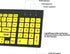 Full Size Large Print 2.4g Wireless Keyboard and Mouse with Oversized Print for Kids, Visually Impaired, Low Vision