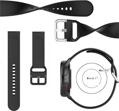Tensky ID208 Plus BT Smart Watch Bands Compatible RuenTech, Flexible Silicone Replacement Bands (NOT for Tensky ID208BT)