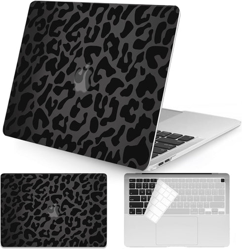 Seorsok Compatible MacBook Air 13 inch Case 2021 2020 2019 2018, Model A1932 A2179 M1 A2337 with Touch ID, 2 Pack